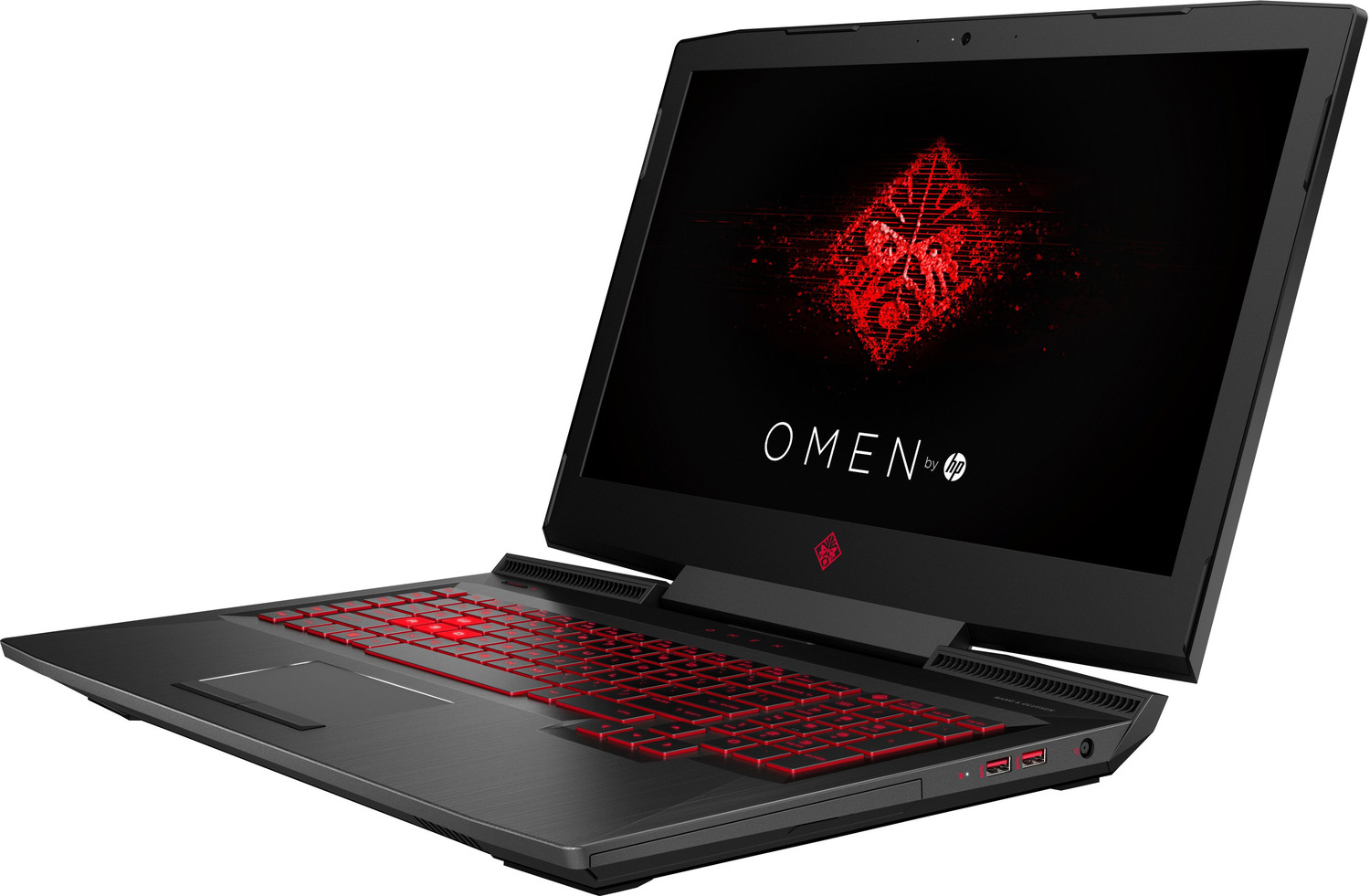 Image of HP Omen Intel Core i7 7th Gen 7700HQ - (16 GB /1 TB HDD /256 GB SSD /Windows 10 Home /6 GB Graphics /NVIDIA GeForce GTX 1060) 17-an010TX Gaming Laptop