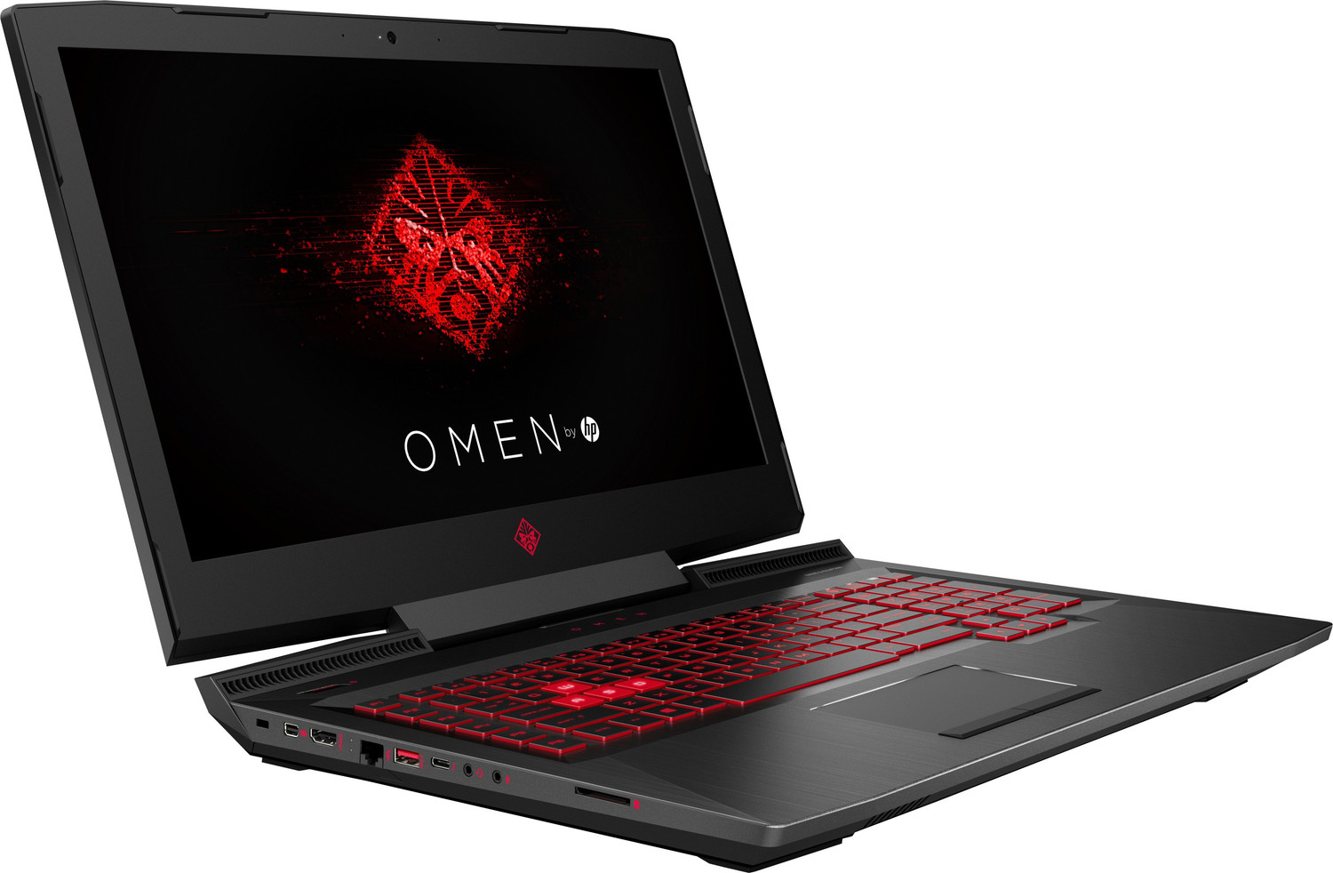Image of HP Omen Intel Core i7 7th Gen 7700HQ - (16 GB /1 TB HDD /256 GB SSD /Windows 10 Home /6 GB Graphics /NVIDIA GeForce GTX 1060) 17-an010TX Gaming Laptop