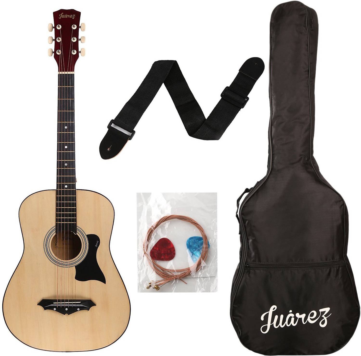 Juarez JRZ38C Acoustic Guitar (Linden Wood, Ebony)