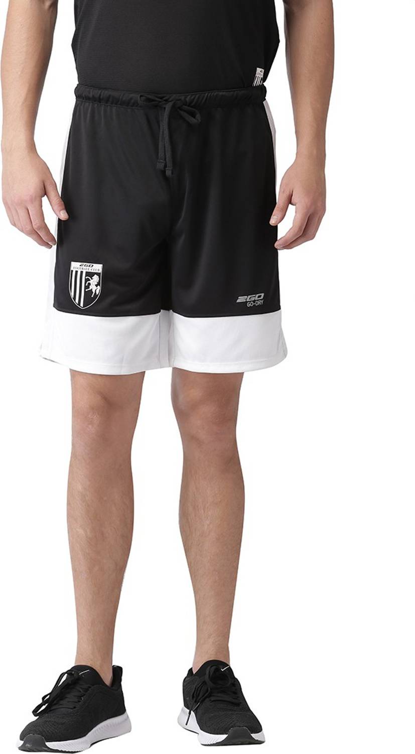 2GO Printed Men Black Sports Shorts
