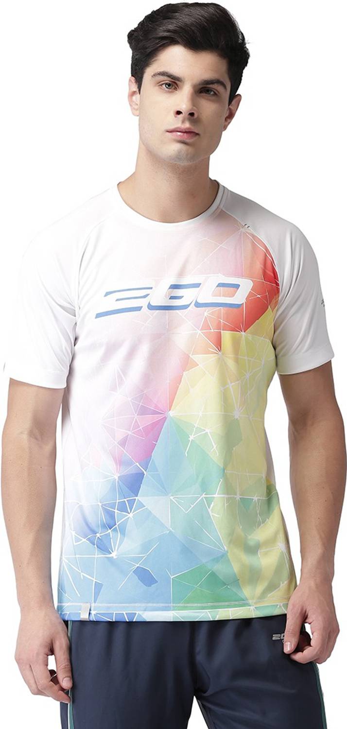 2GO Printed Men Round Neck White T-Shirt
