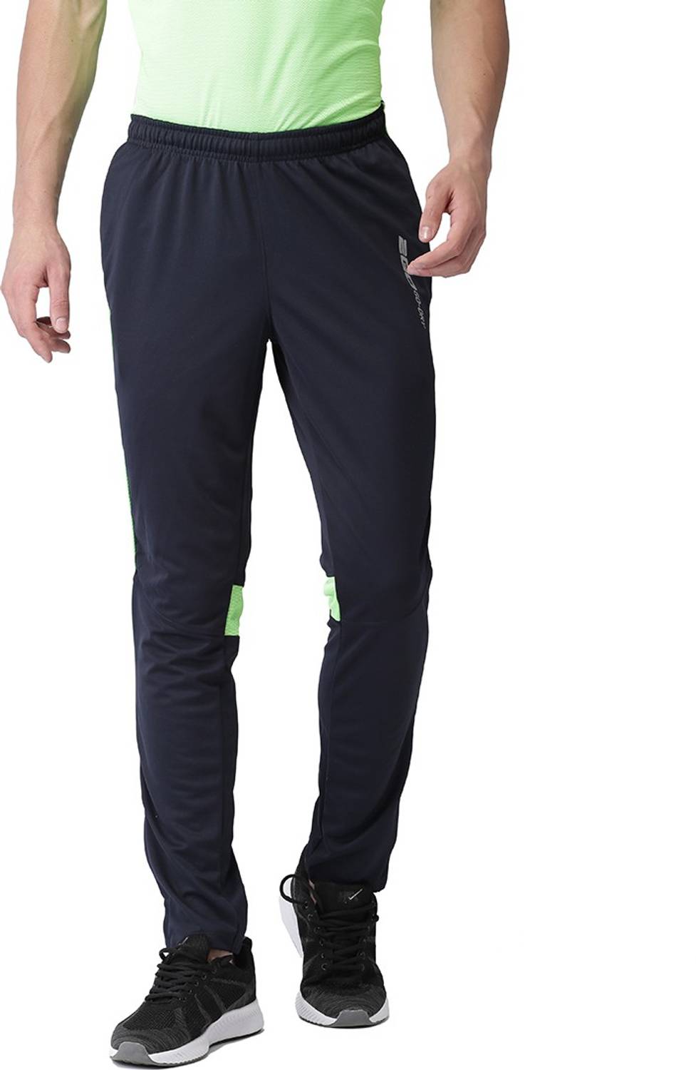 2GO Solid Men Blue Track Pants