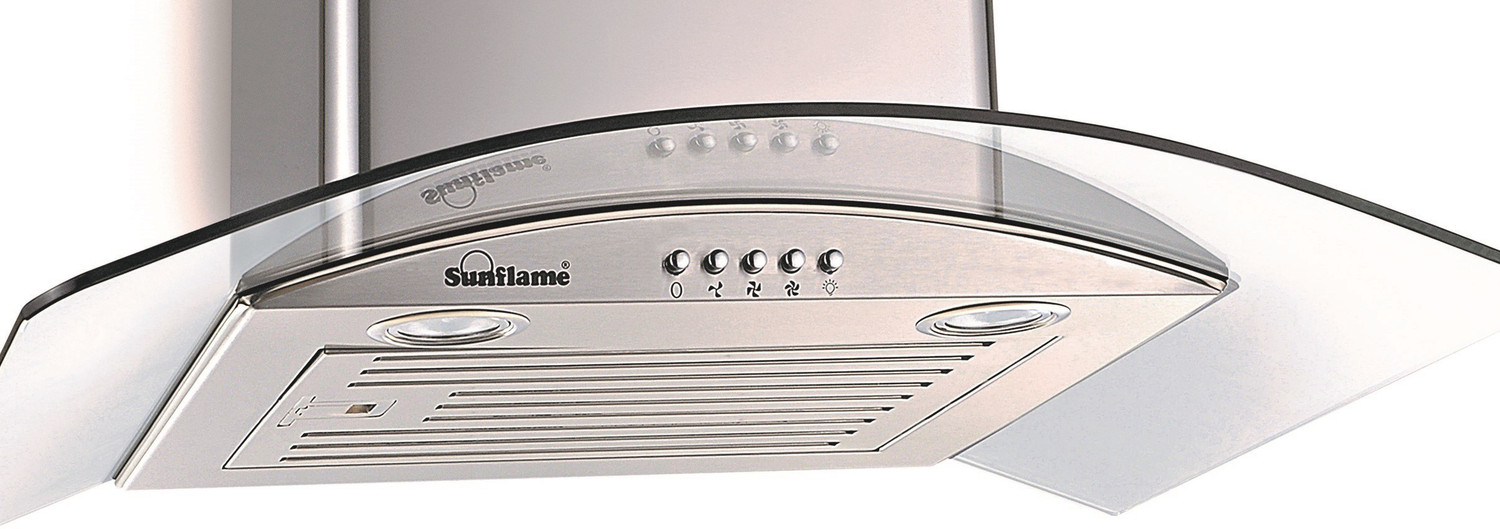 Image of Sunflame TULIP 60 SS BF Wall and Ceiling Mounted Stainless Steel 1100 m3 /hr Chimney