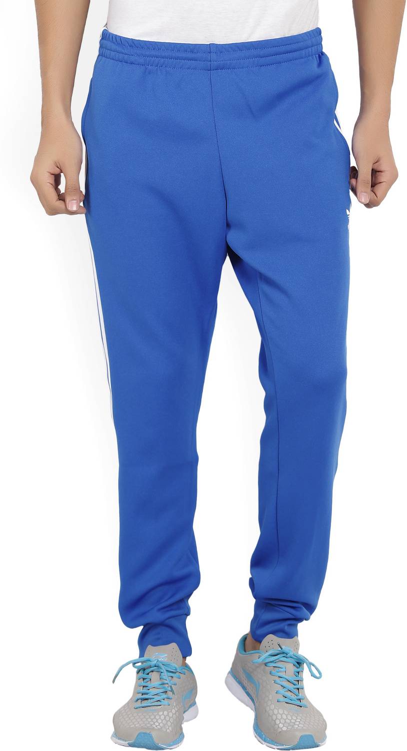 ADIDAS Solid Men Blue Track Pants