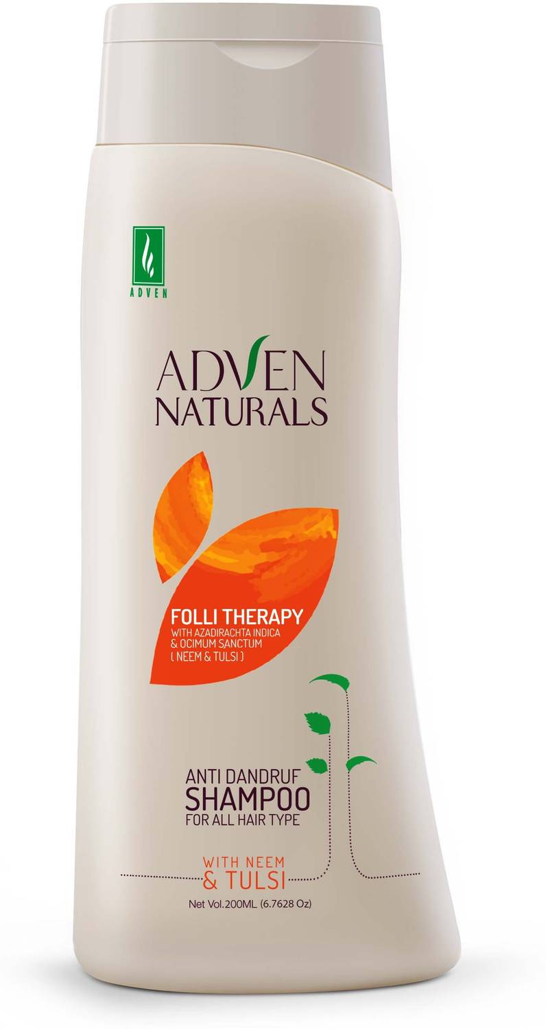 Adven Naturals Anti-Dandruff Shampoo with Neem & Tulsi (pack of two)