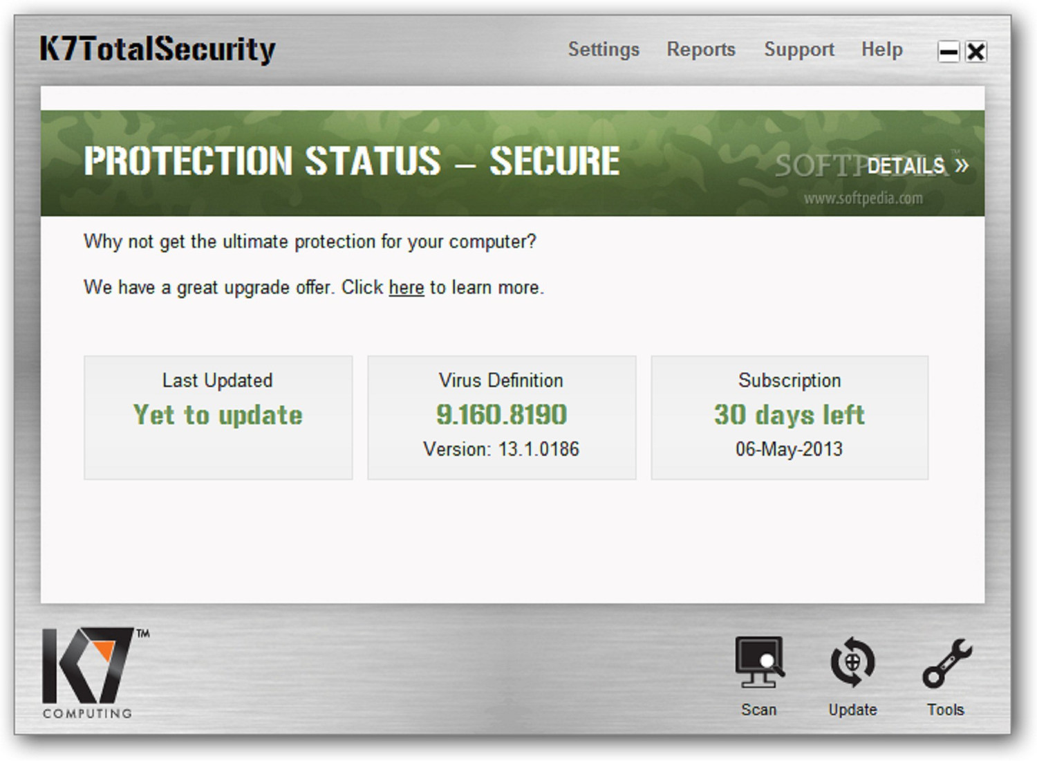 Image of K7 Total Security 1.0 User 1 Year