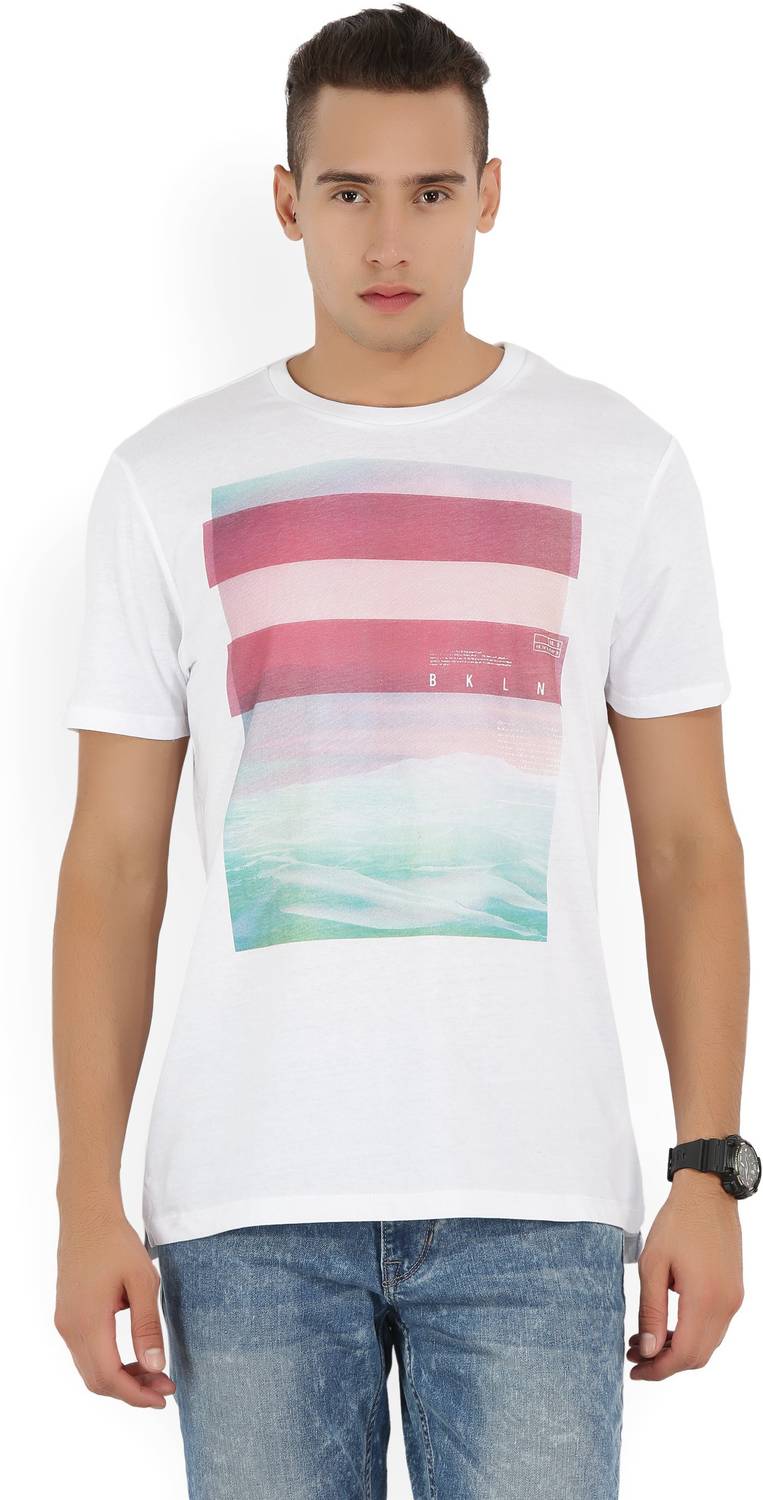 AEROPOSTALE Printed Men Round Neck White T-Shirt