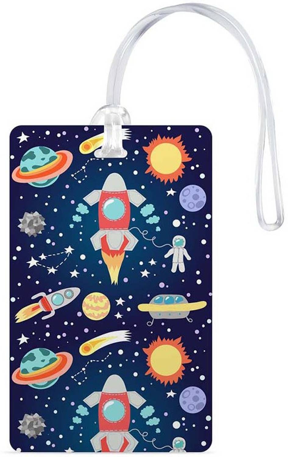 100yellow Luggage Tags- Printed Blue Color High Quality Gloss Finish PVC Travel/Bag Tag with Silicon Strap- Ideal For Gift Luggage Tag