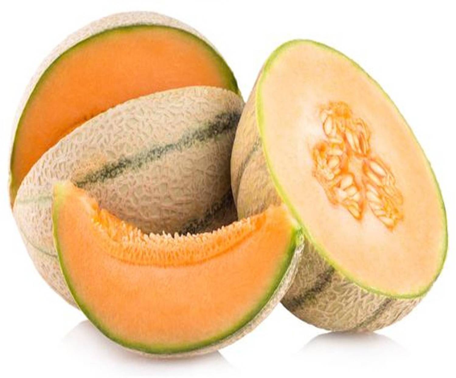 AllThatGrows Musk Melon Striped Orange Flesh, Muskmelon, Cantaloupe Fruit Seeds, Pack of 50 Kharbooja Seeds Seed