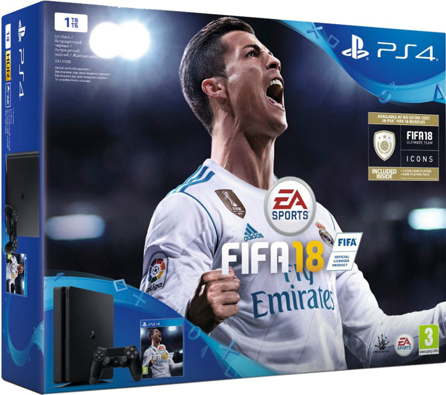 Image of SONY PlayStation 4 (PS4) Slim 1 TB with FIFA18