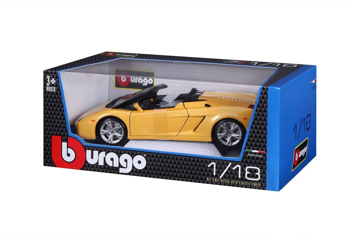 Bburago Die-Cast 1:18 Scale Lamborghini Gallardo Spyder car - Die