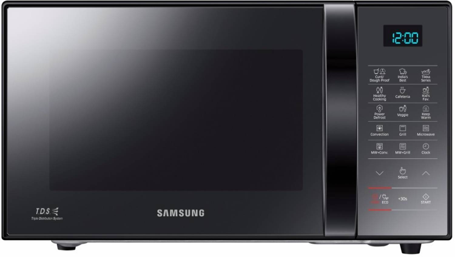 Samsung 21 L Convection Microwave Oven (CE76JD-M/TL, Mirror Black