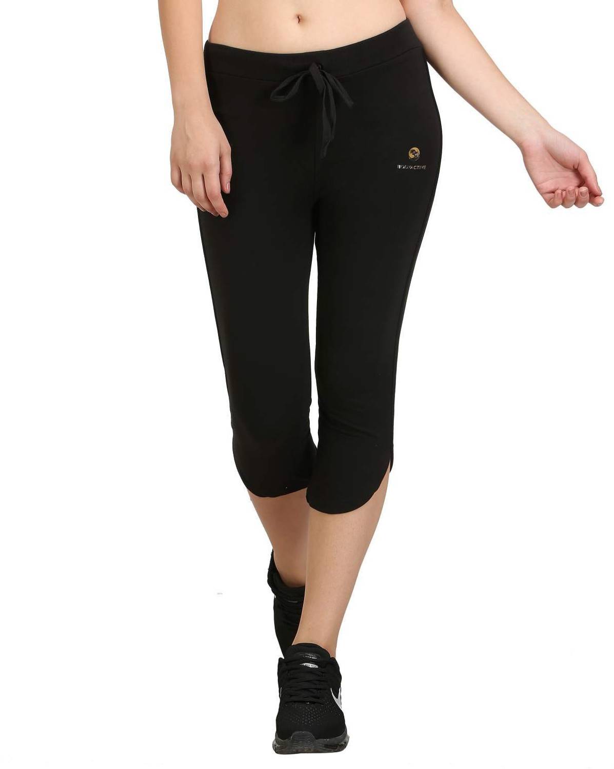 BODYACTIVE Activewear Women Black Capri