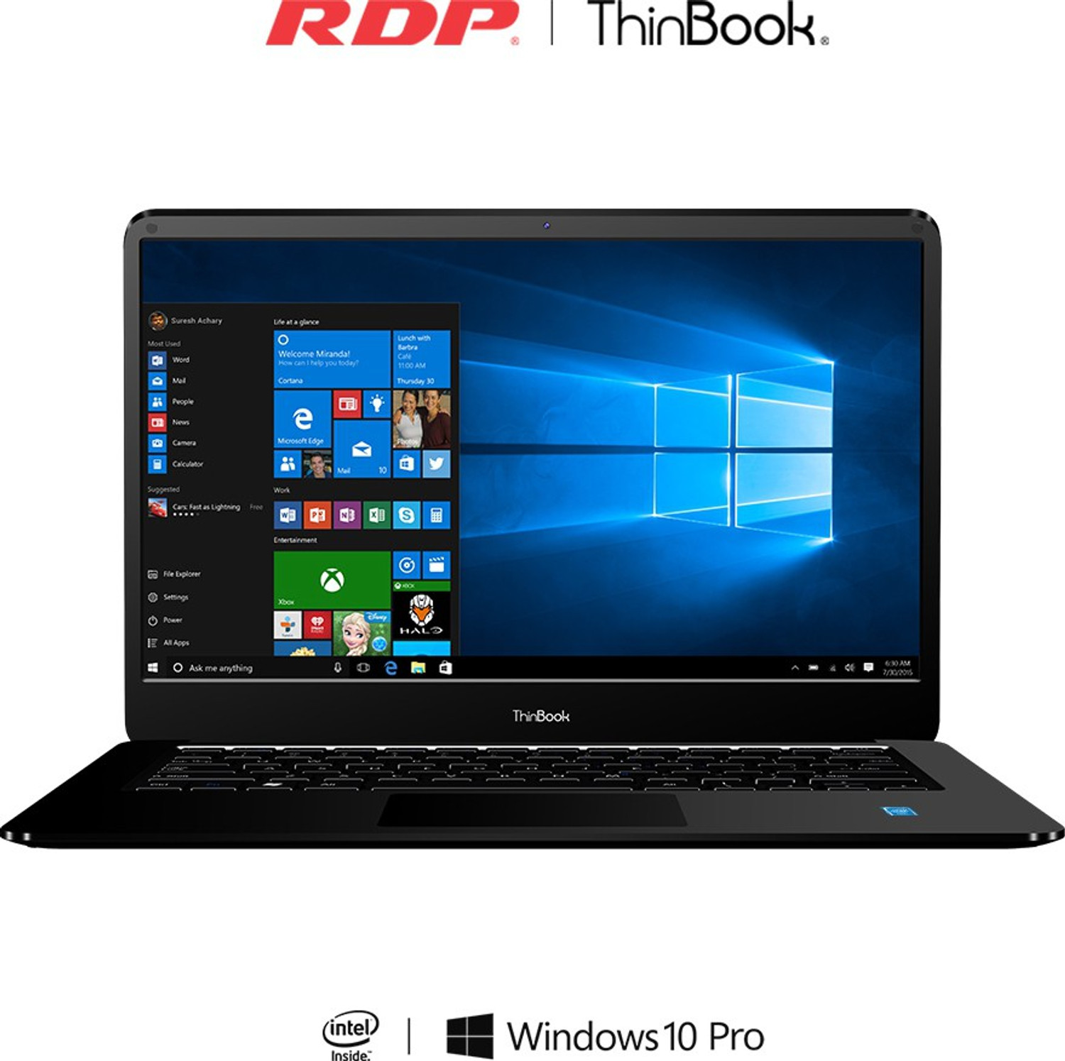 RDP ThinBook Intel Atom Quad Core 7th Gen Z8300 - (2 GB/32 GB HDD