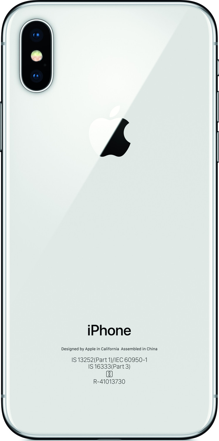 Image of Apple iPhone X (Silver, 256 GB)