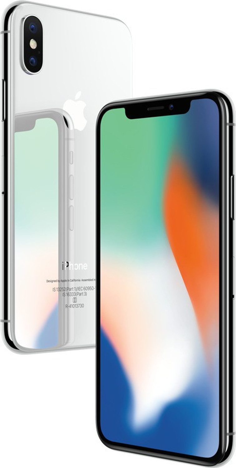 Image of Apple iPhone X (Silver, 256 GB)