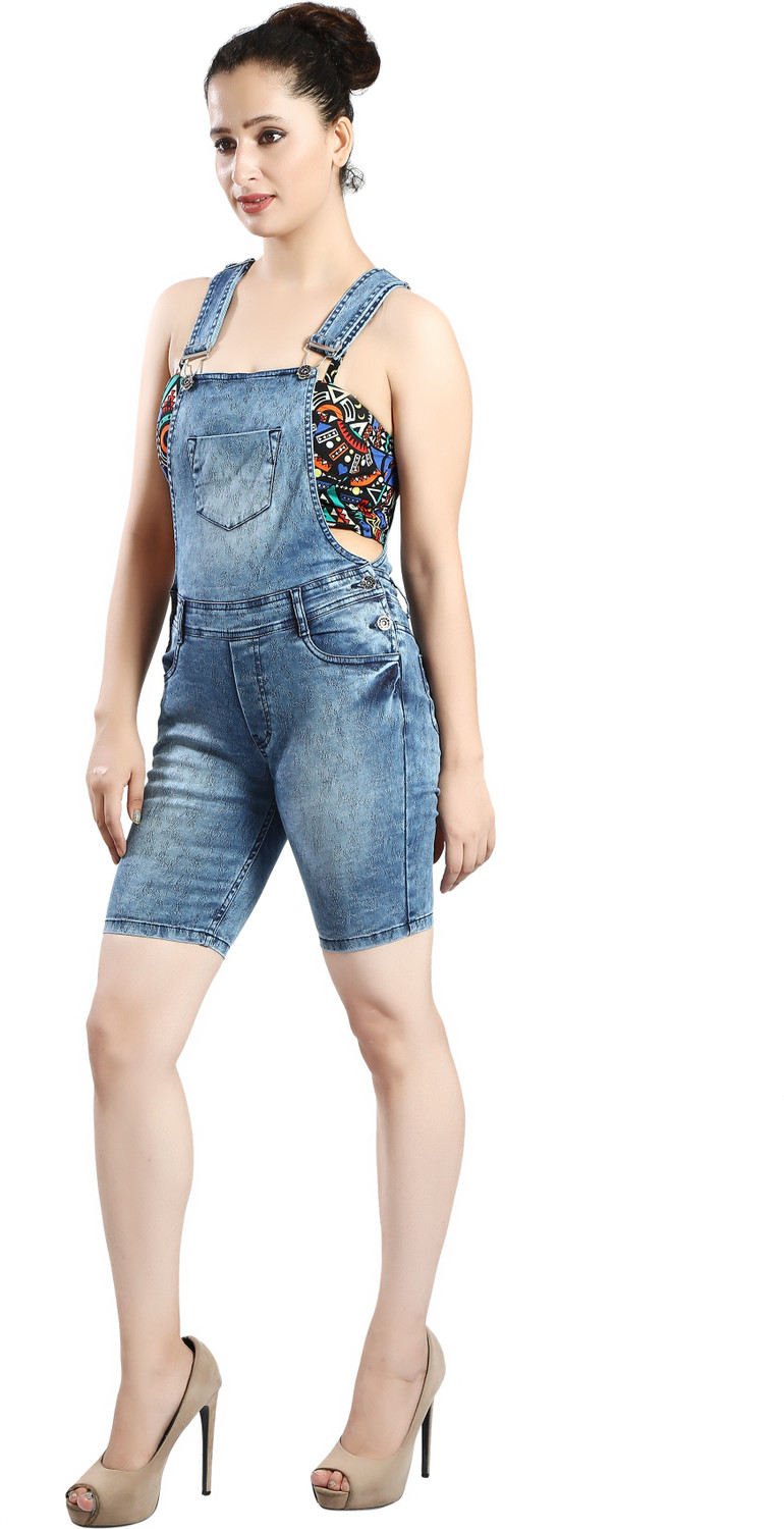 Image of FCK-3 Women Blue Dungaree