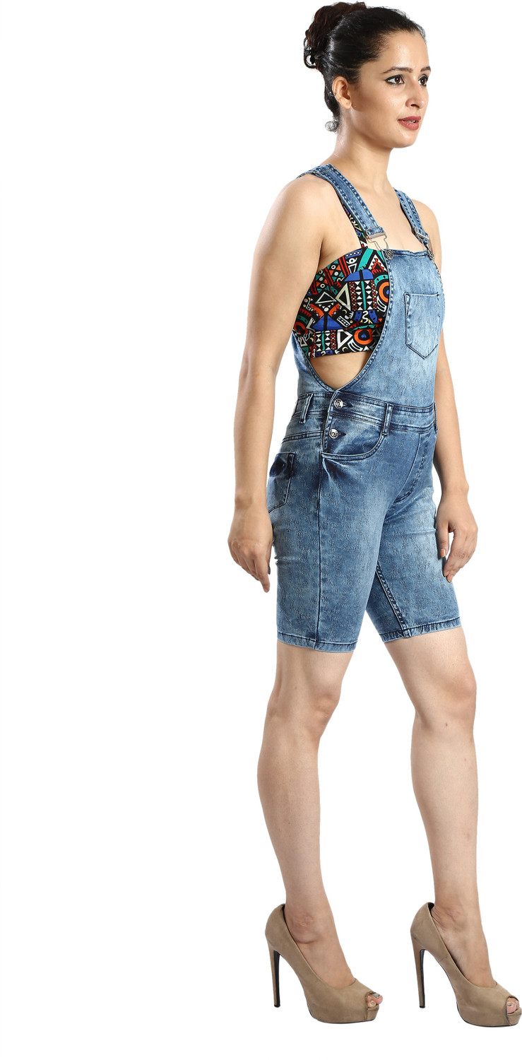 Image of FCK-3 Women Blue Dungaree
