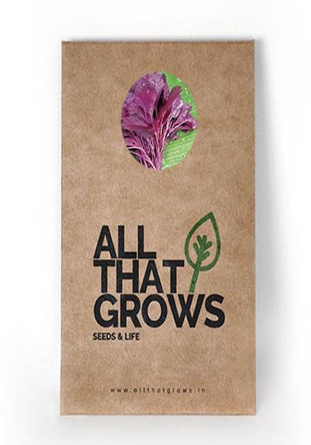 AllThatGrows Amaranthus Seeds, Red Spinach Seeds, Non-Hybrid, Open Pollinated, Non-GMO Pack of 50 Seeds Seed