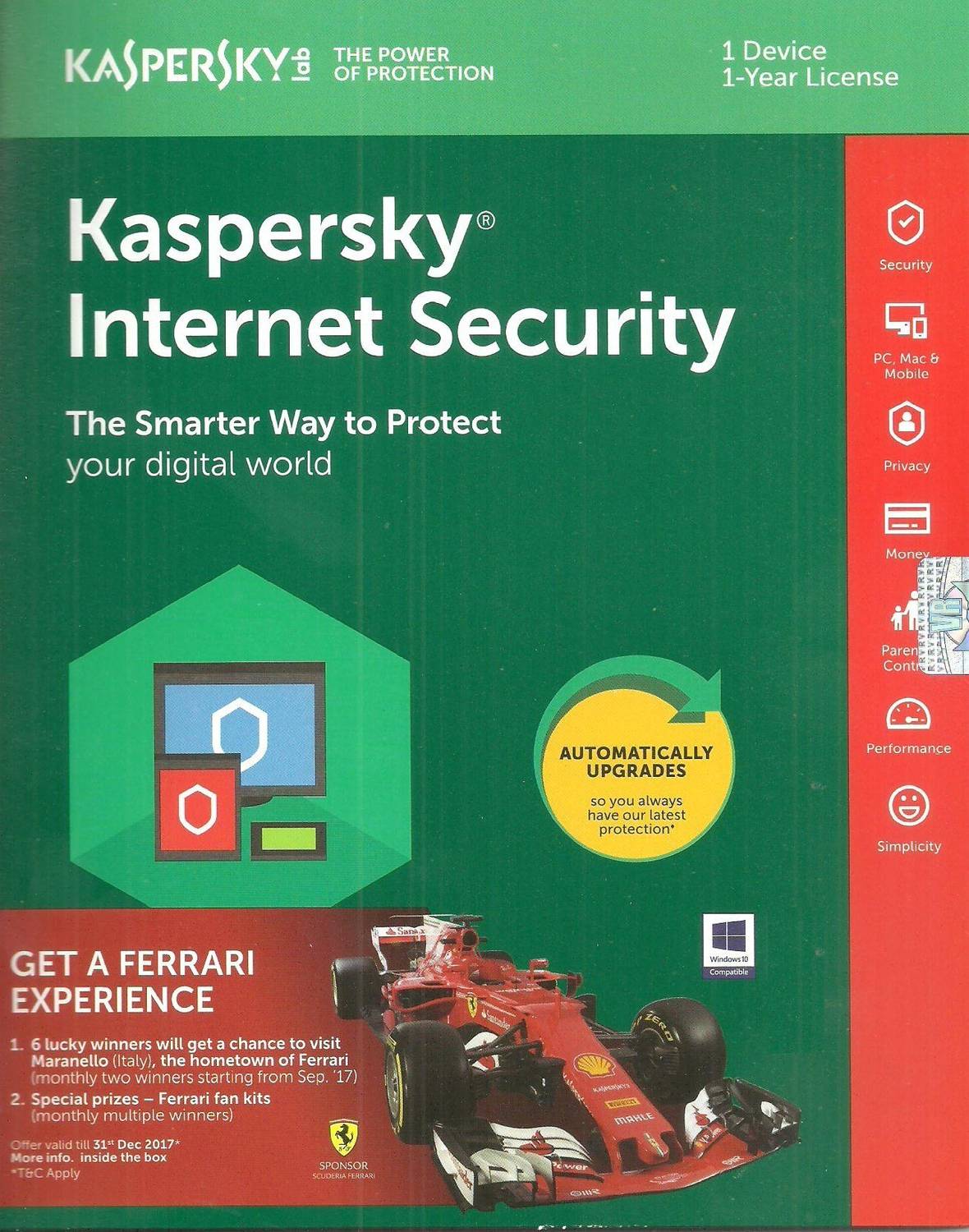 Kaspersky Internet Security 1.0 User 1 Year (CD/DVD)