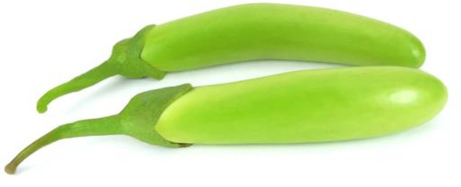 AllThatGrows Brinjal Seeds, Long Green Eggplant, Aubergine Vegetable Seeds Pack Of 100 Seeds Seed