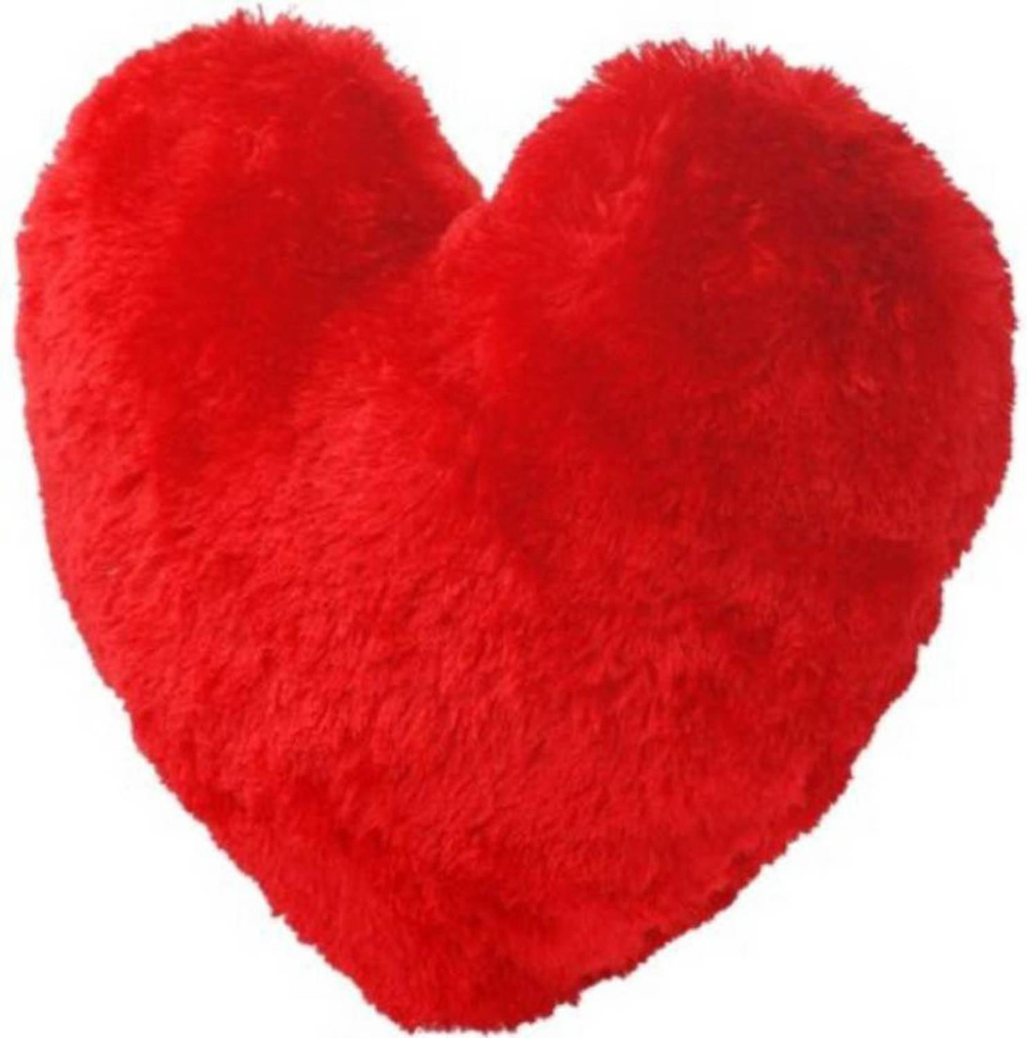 CutiePie Furr heart shape cushion  - 15 inch