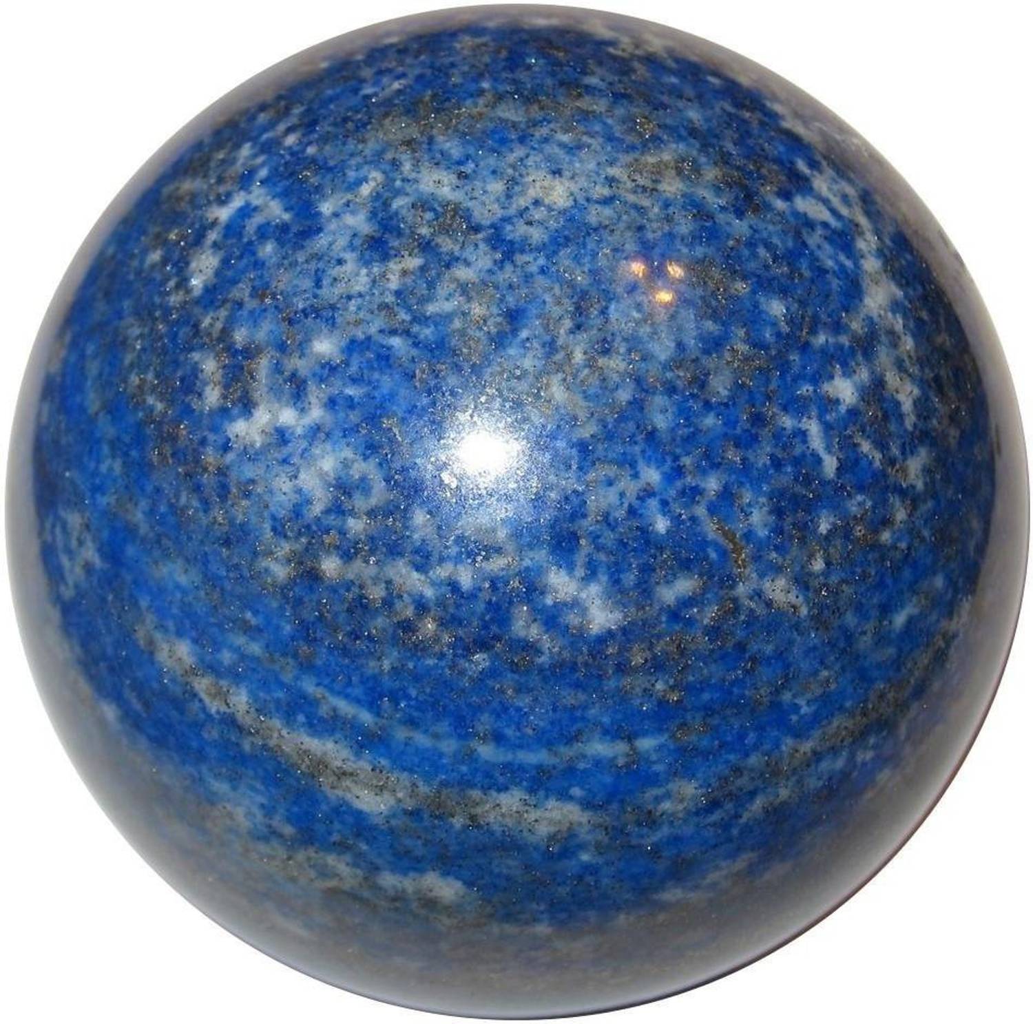 AIR9999 LAPIS LAZULI CRYSTAL BALL SPHERE ( 57 MM DIAMETER ) Decorative Showpiece - 5 cm