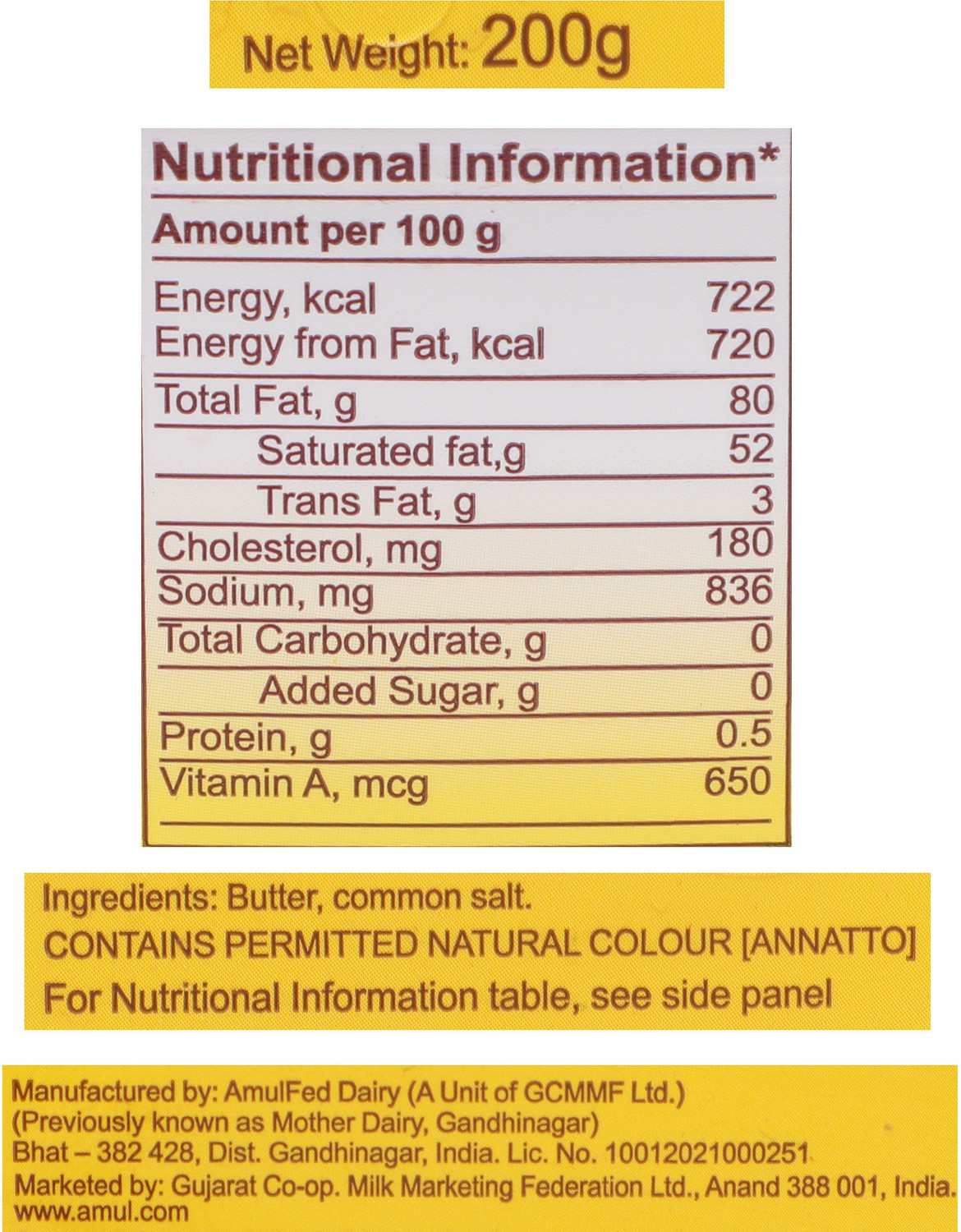 Image of Amul Pasteurised Salted Butter