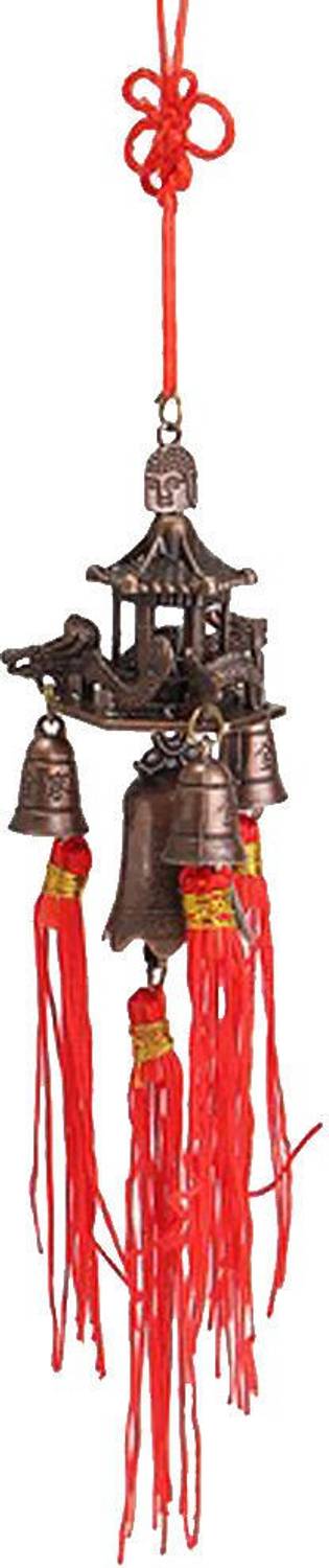 AIR9999 PAGODA TEMPLE BUDDHA bell CAR & HOME HANGING FOR GOOD LUCK Decorative Showpiece  -  30 cm
