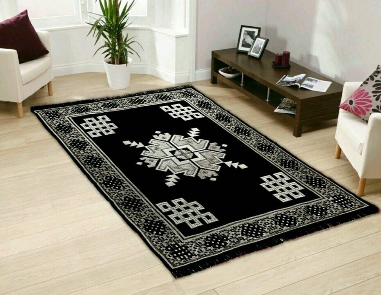 Bhoriaprints 121 cm  X 183 cm Cotton Carpet