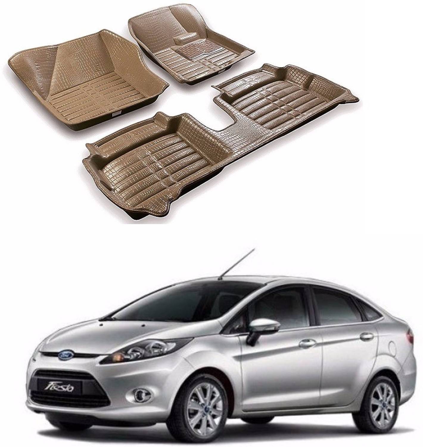 AUTOGARH Plastic 5D Mat For Ford Fiesta