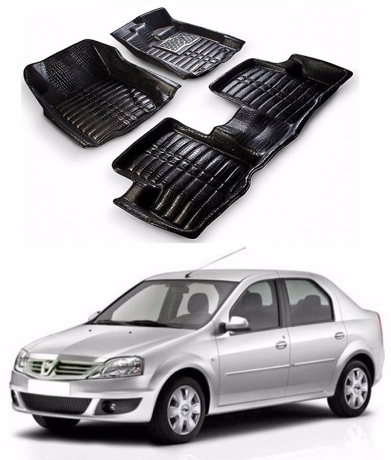 AUTOGARH Plastic 5D Mat For  Mahindra Verito