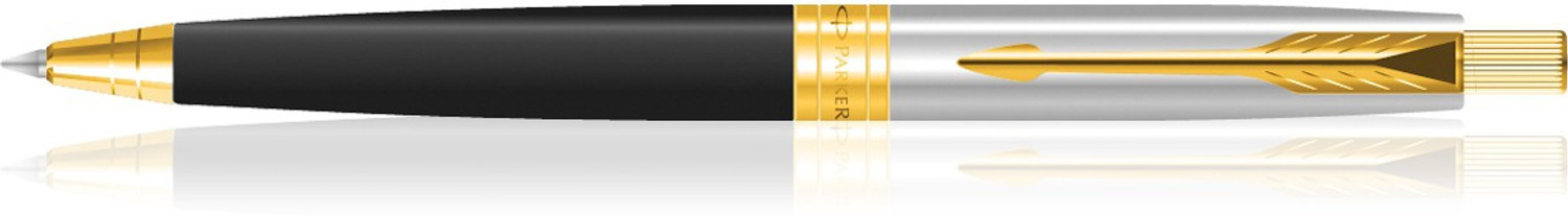 Image of PARKER Aster Shiny Black Gold Trim Ball Pen