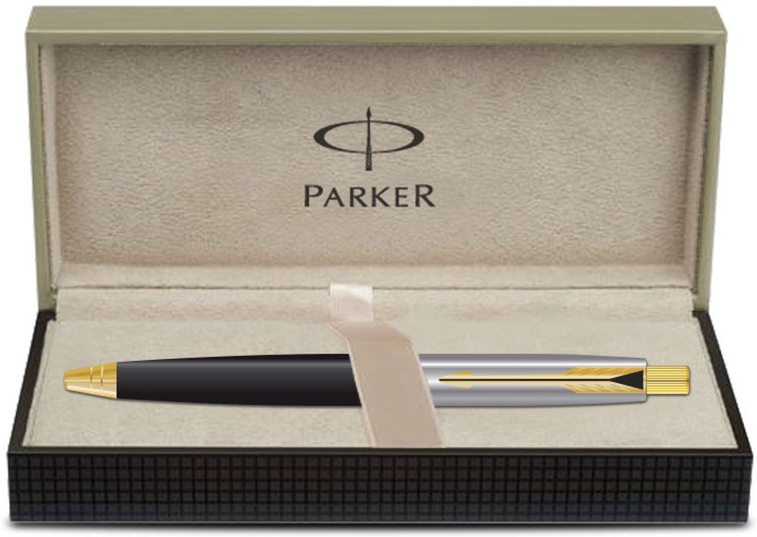 Image of PARKER Aster Shiny Black Gold Trim Ball Pen