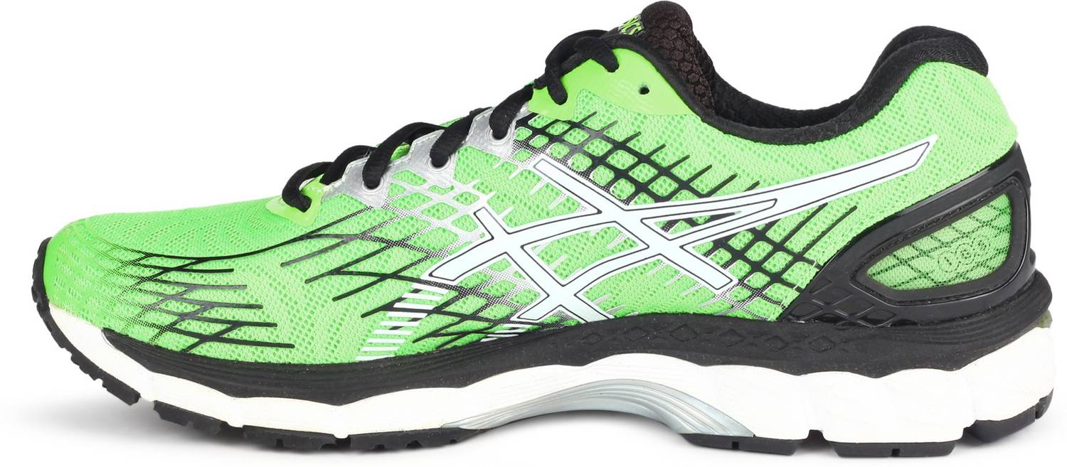 Asics GEL-NIMBUS 17 RUNNING For Men - Buy # GRN/WH/BLK Color 