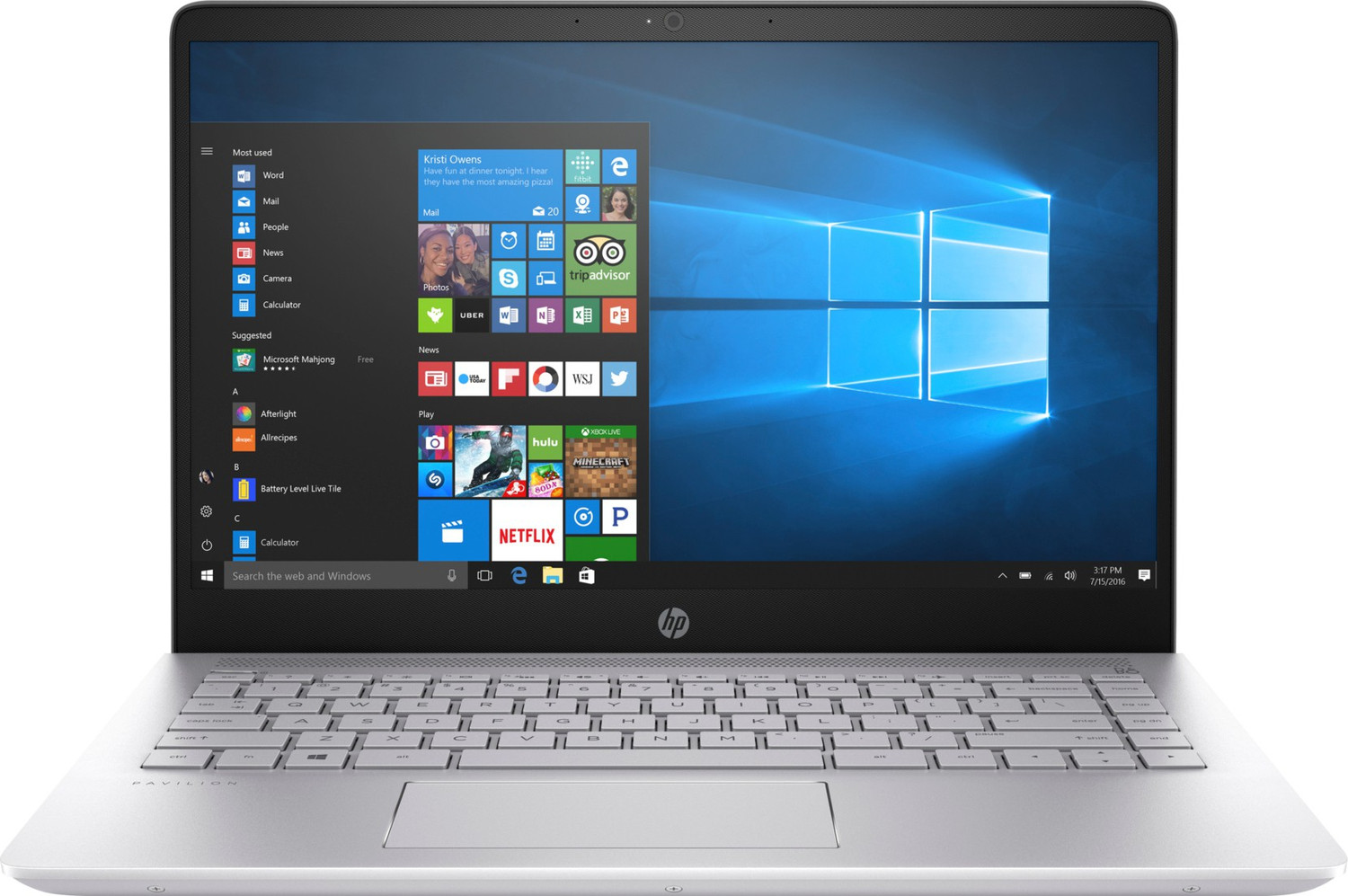 Image of HP Pavilion 14 Intel Core i5 8th Gen 8250U - (8 GB /1 TB HDD /Windows 10 Home /2 GB Graphics) 14-bf125TX Laptop