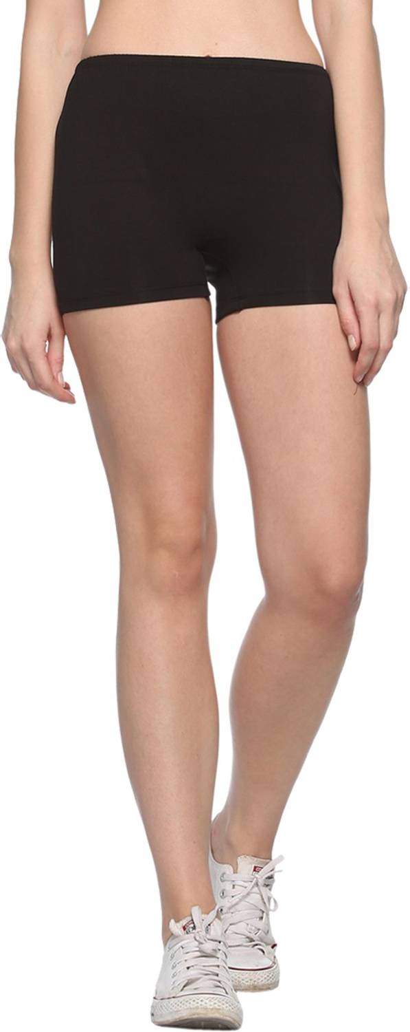 69GAL Short For Girls Casual Solid Cotton Lycra