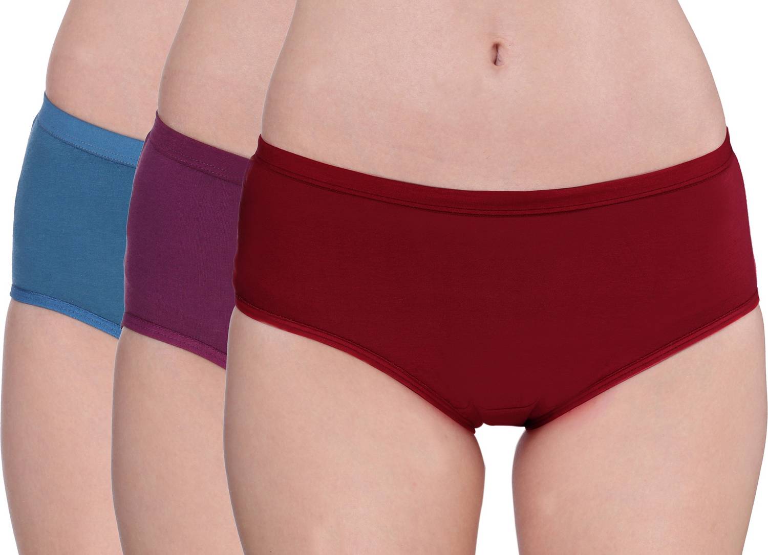 TRASA Women Hipster Purple, Dark Blue, Maroon Panty
