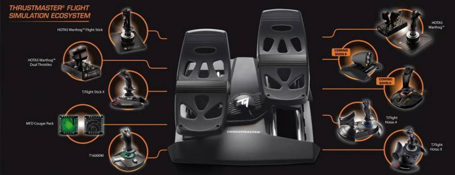 THRUSTMASTER TFRP T.Flight Rudder Pedals Joystick - THRUSTMASTER