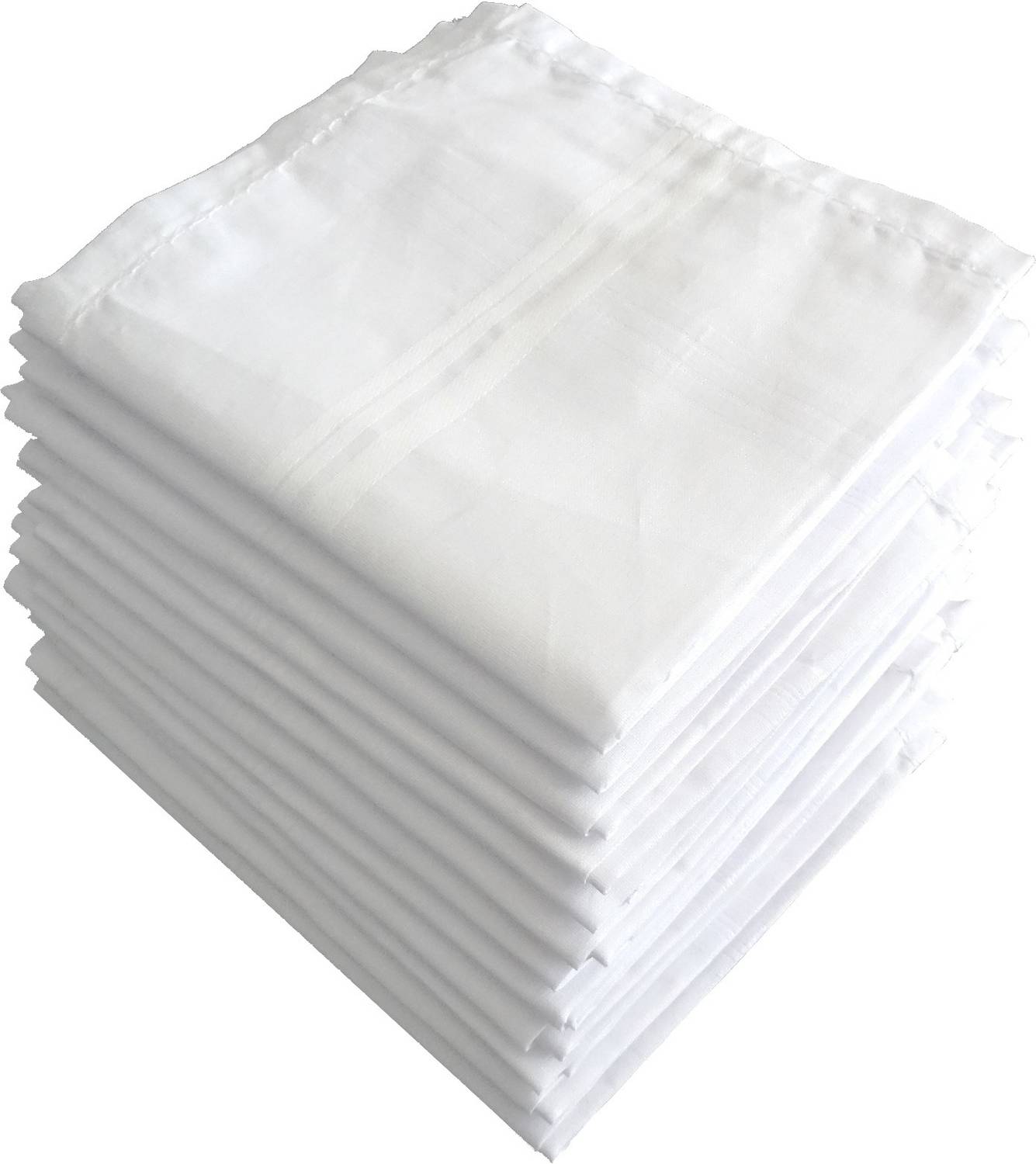 S4S Men's 100% Cotton Premium Collection ["White"] Handkerchief