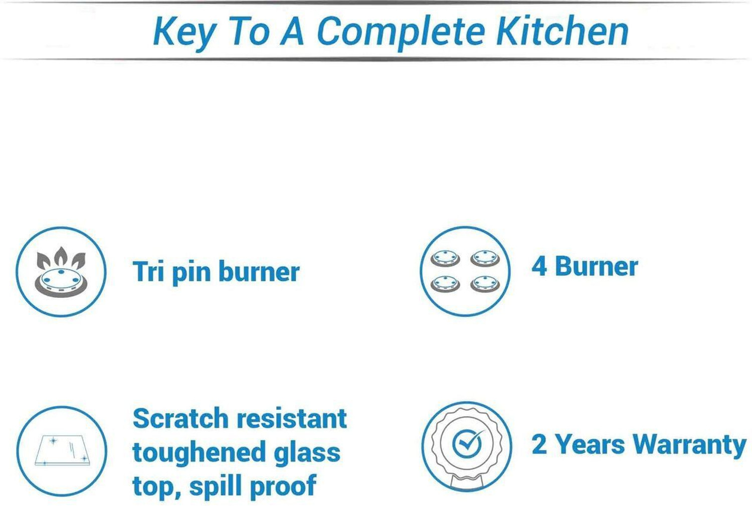 Image of Pigeon Ultra Glass, Stainless Steel Manual Gas Stove