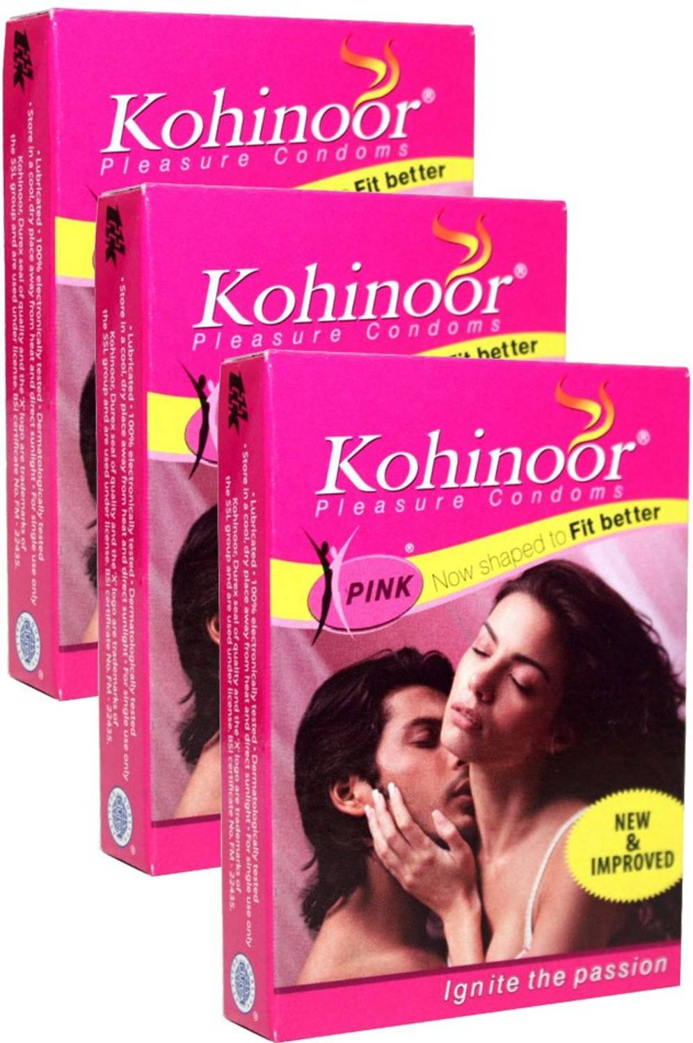 KONKON（感謝）/3 KOHINOOR KOHINOOOR PLEASURE CONDOM [SET 3PACK] TOTAL CONDOM 30