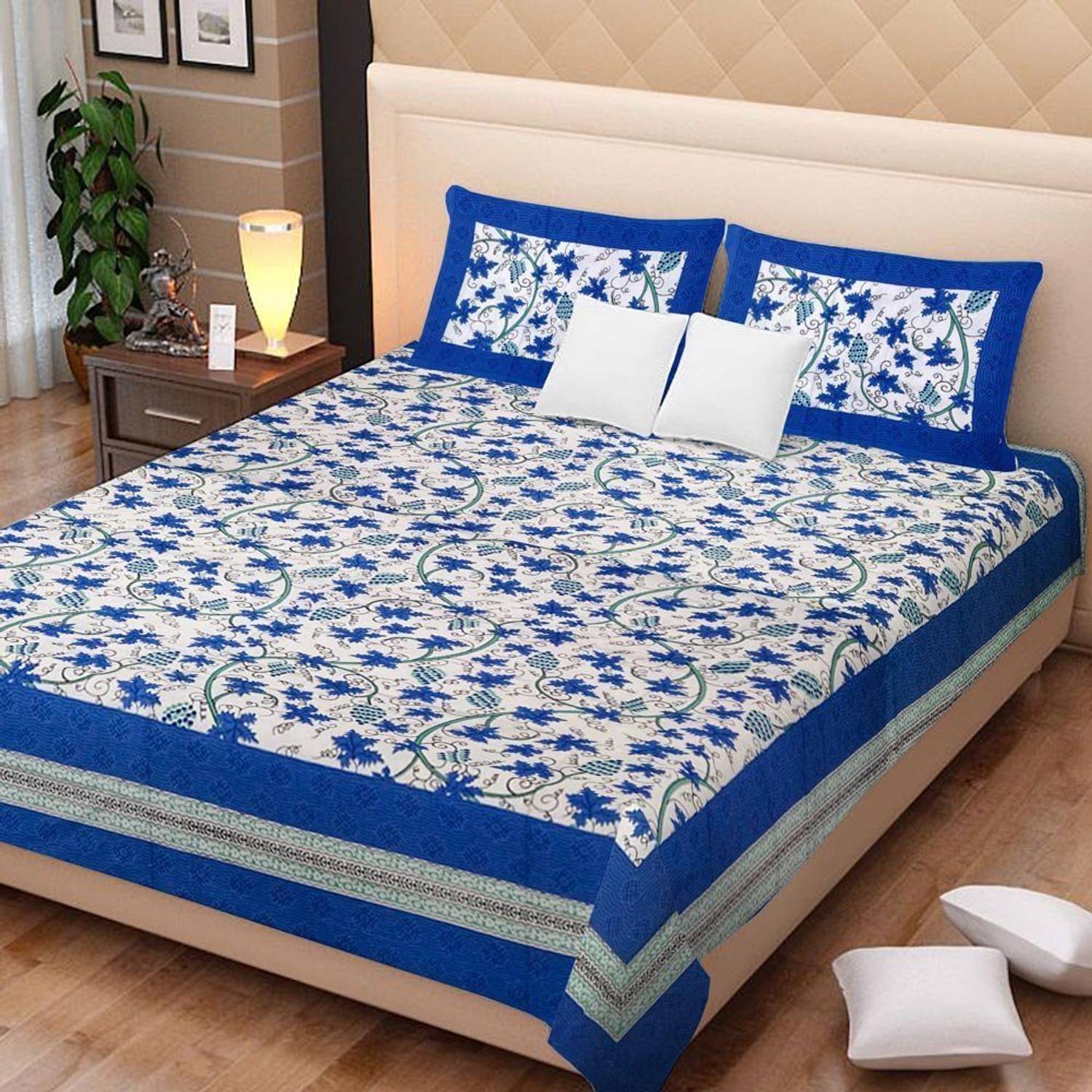 AAPNO HINDUSTAN Cotton Double Flat 120 TC 3D Printed