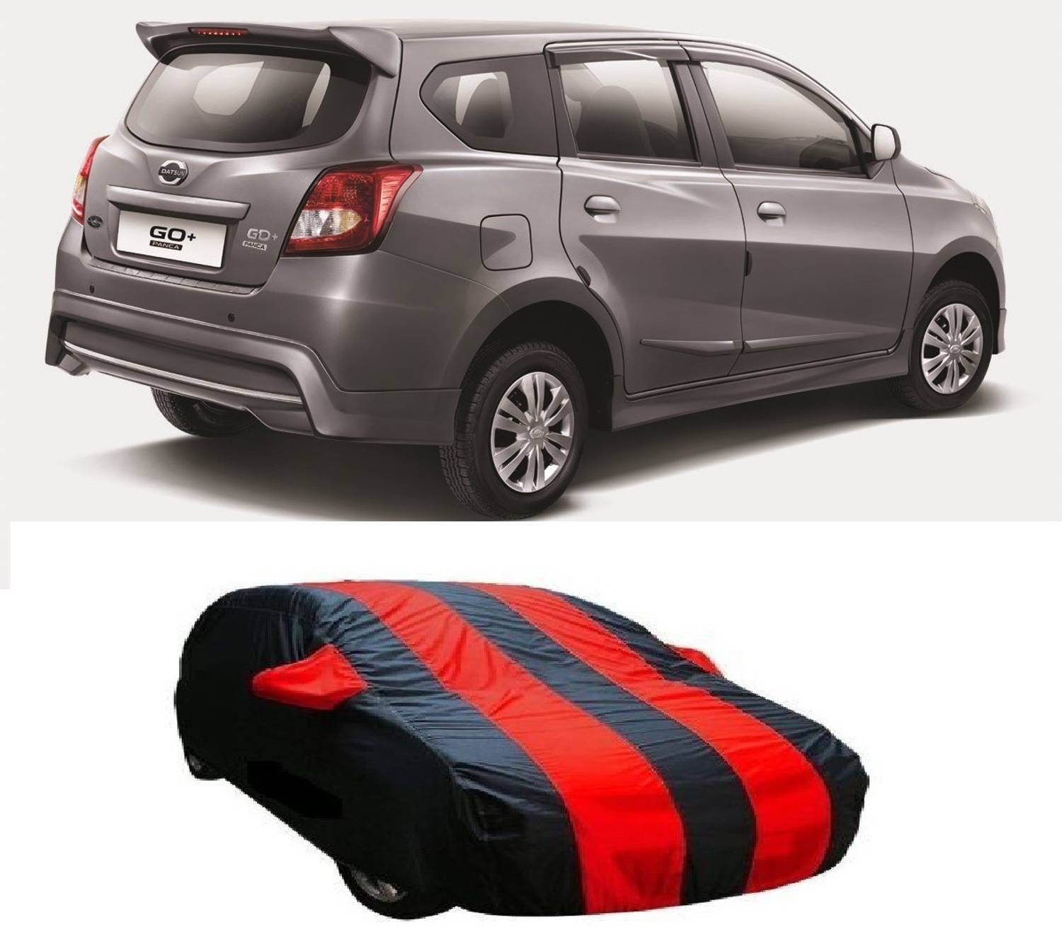 Accedre Car Cover For Datsun Go+ (With Mirror Pockets)