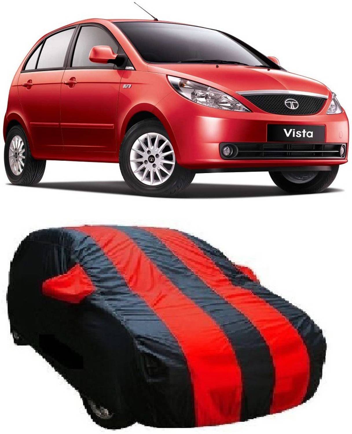 Accedre Car Cover For Tata Indica Vista (With Mirror Pockets)