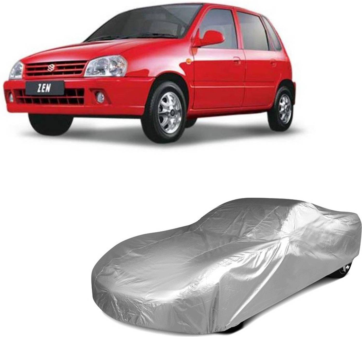 Accedre Car Cover For Maruti Suzuki Zen (Without Mirror Pockets)