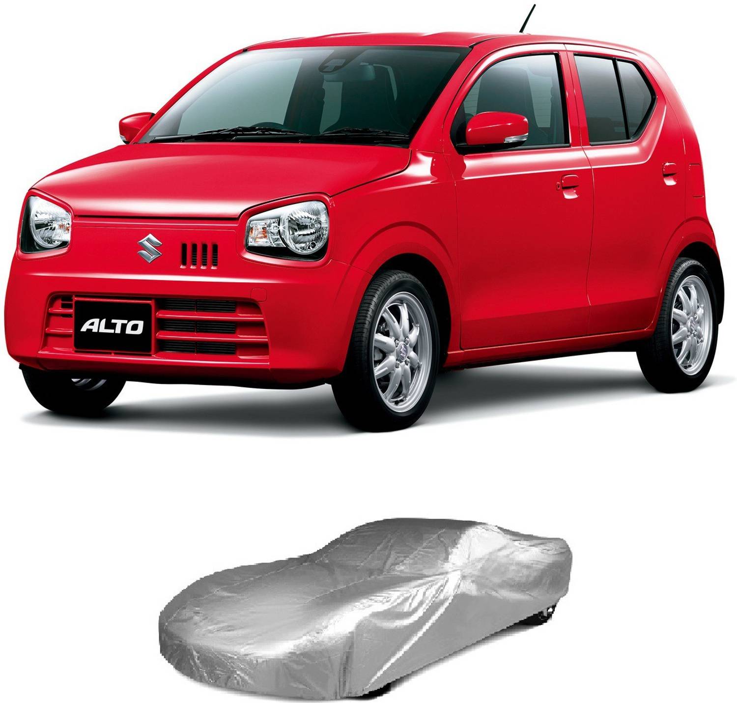 Bristle Car Cover For Maruti Suzuki Alto (With Mirror Pockets)