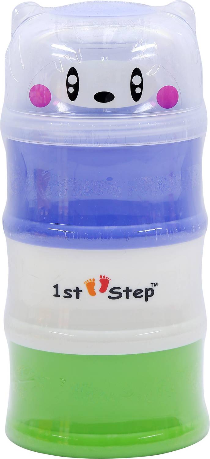 1st Step Milk Powder Container With Three Section  - Food Grade Plastic
