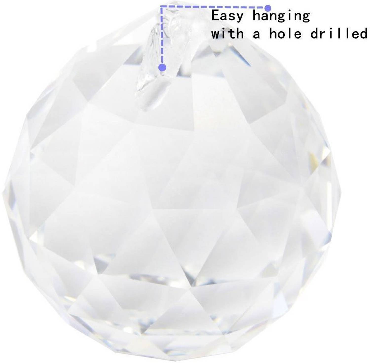 AHCS Suncatcher Decorating Hanging Faceted Prism Balls Crystal Yantra