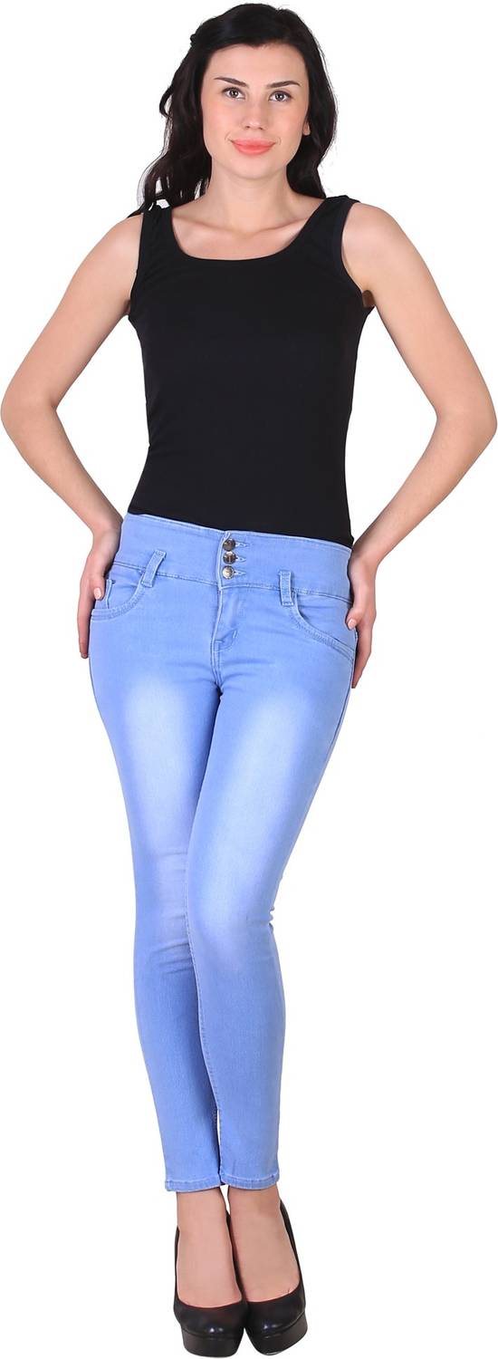 A-Okay Skinny Women Light Blue Jeans